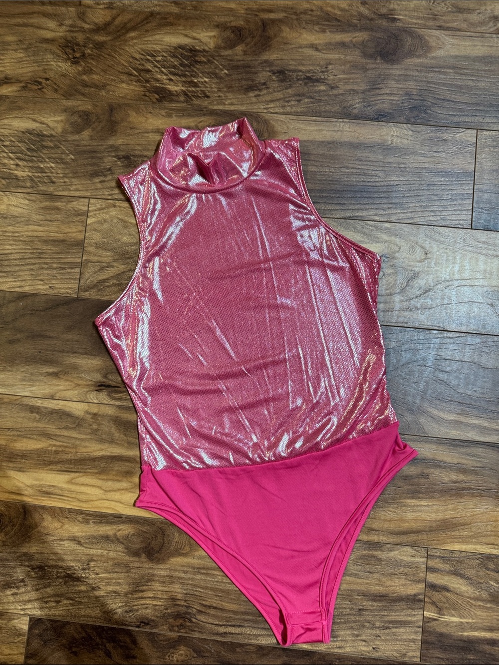 Women’s Pink Shimmer Tank One-Piece